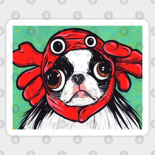 Japanese Chin Crab Magnet by turddemon